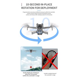 LICHIFIT Drone Airdrop System for DJI Mini 4 Pro Geomagnetic Thrower Transport Delivery Payload Release Dropping Device