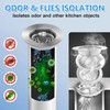 3-in-1 Stainless Steel Kitchen Gadget, JOMST Kitchen Sink Drain Strainer