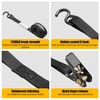 ARSKEN High-Strength 2 pcs Ratchet Tie Down Strap 1" x