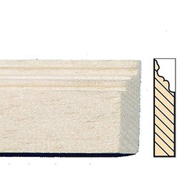 Melody Jane Dolls House Bare Wood Skirting Board Baseboard Pack of 6 45cm 17.5" Long
