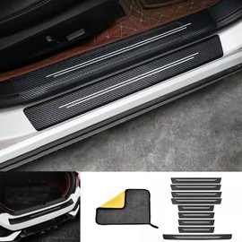 TACOPETS Door sill Protector, Door sill Scratch Protection (for All car Models) Door sill Protector, Door sill Trim（9PC）