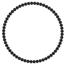 OATHYAN Baseball Ice Necklace Bling Rhinestone Beads Necklace Inspired Stretch Chain Necklace-16in/18in/20in/22in (22 inch, Black)