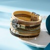 AIODE Tree of Life Boho Multilayer Leather Wrap Bracelet for