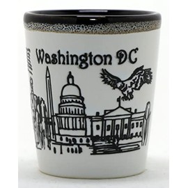Washington DC Drip Line Vaso de cerámica para chupito