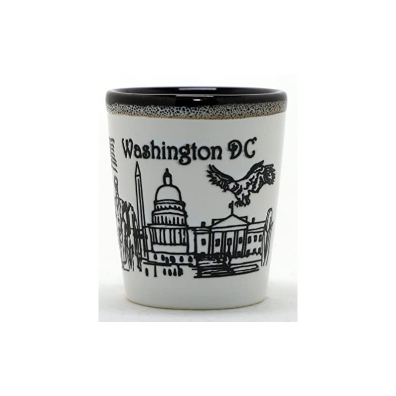 Washington DC Drip Line Vaso de cerámica para chupito