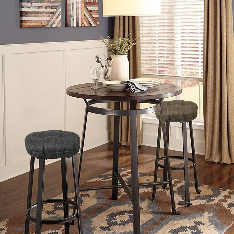 baibu Set of 2 Stool Covers Round, Super Soft Round