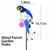 StarryMine Solar Powered Parrot Garden Stake Light, Warm White LED