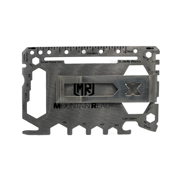 Mountain Ready Multitool Card - 21 Function Credit Card Sized