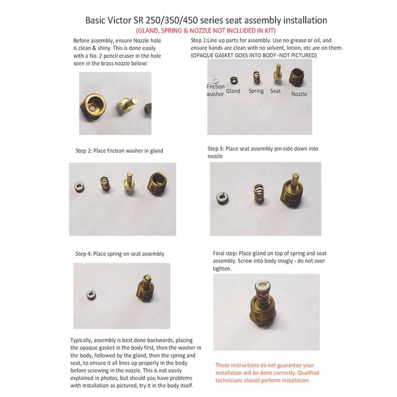 SR450D Oxygen Regulator Rebuild kit Compatible with Victor SR450 Series