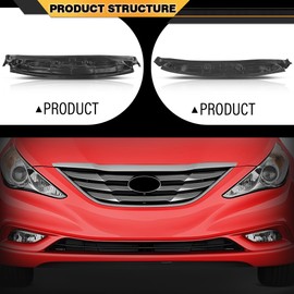 CNNELL Front Engine Splash Shield Under Cover Compatible with Hyundai Sonata 2011-2014 291103Q000, HY1228171 Black