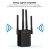 Wireless Repeater Black Dual Band WiFi Signal Network Extension Amplifier