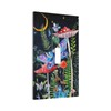 Gothic Moth Mushroom 1-Gang Outlet Light Switch Cover Decorative Single