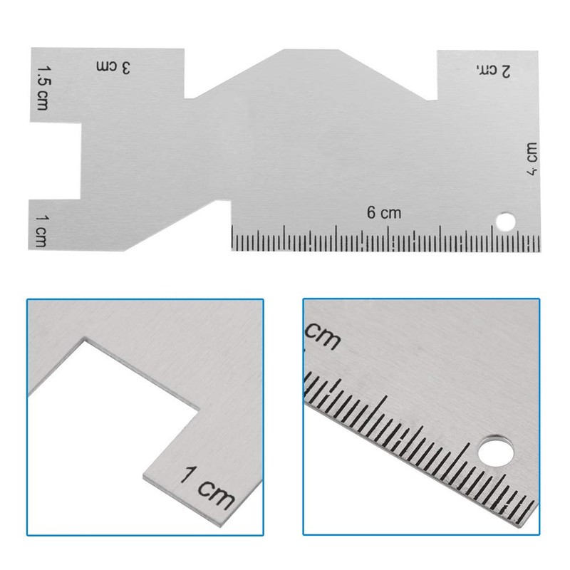 Metal Sewing Ruler Caliber Ruler Sewing Ruler Knitting Sewing Hem