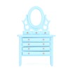 1:12 Scale Dollhouse Toilet Table High Simulation Wooden Miniature Dressing
