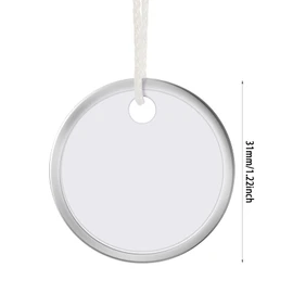 100 Pieces Metal Rim White Key Tags Bulk 1.2 Inches Round Blank Paper Tags with Knotted Strings Attached for Car and Door Keys