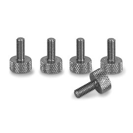 PrecisionGeek M3.5 x 10mm Flat Knurled Thumb Screws (Set of 5) - Stainless Steel
