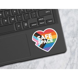 (3pcs) Safe Space Stickers, Funny Stickers, Kindle Sticker, Book Love Sticker, Sticker Decals Sticker forCarVinyl Decal Window Bumper Sticker Waterbottle Laptop(3inches)