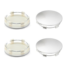 DewFlew 4Pcs Wheel Center Caps for 2005-2013 GMC Wheel Rim, Compatible with Sierra/Yukon/Denali Hub Caps, Silver Outer 83mm(3.27in) Inner 76.4mm(3in)