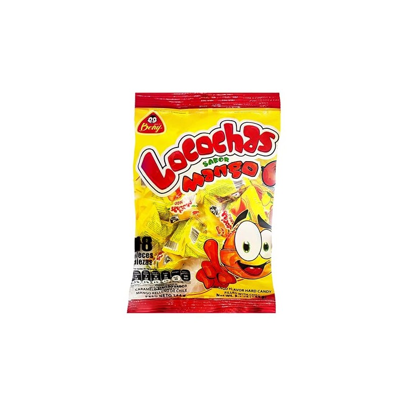 BENY LOCOCHAS PEG BAG HARD CANDY WITH CHILI POWDER CENTER