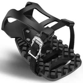 QUTHZZHY Bike Toe Clip Cage - Compatible with Peloton Bikes and Bike+ Pedal Adapters - Converts Appearance Delta Pedals to Dual Function Pedals - Ride with Sneakers