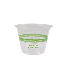 World Centric's 100% Biodegradable, 100% Compostable PLA 9 Oz Cold Cup (Package of 200)