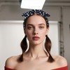 Navy Blue Polka Dot Headband for Women Girls Bow Headbands