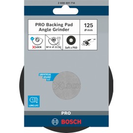 Bosch 1 x Pro Backing Pad for Small Angle Grinders, X-Lock, Soft (Diameter 125 mm, Professional Accessories Small Angle Grinder)
