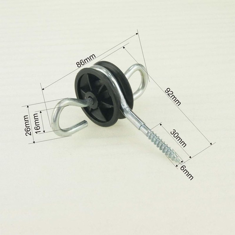 Sarini 10 Pcs Gate Anchor Insulator Double Sided Electric Fence