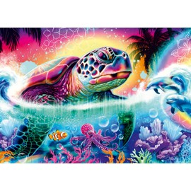 Schmidt Spiele 58634 Neon Turtle Sheena Pike Jigsaw Puzzle 1000 Pieces