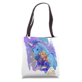 UNICORN ACADEMY Isabel and River Tote Bag, 16 inches, White