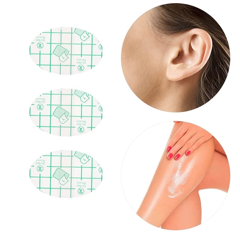 runrayay 120 Stück wasserdichte Baby-Ohrensticker, Blasenpflaster, Neugeborenen-Ohrenschutz zum Schwimmen, Duschen,