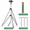 Heavy Duty Tripod Sprinkler with 100 Ft Spray Diameter, 48-72