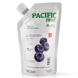 PACIFIC FRUIT - Blueberry puree for cocktails - Blueberry juice 100 percent – 100% FRUIT