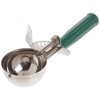 Winco ICD-12 No.12 Ice Cream Disher with Plastic Handle, Green