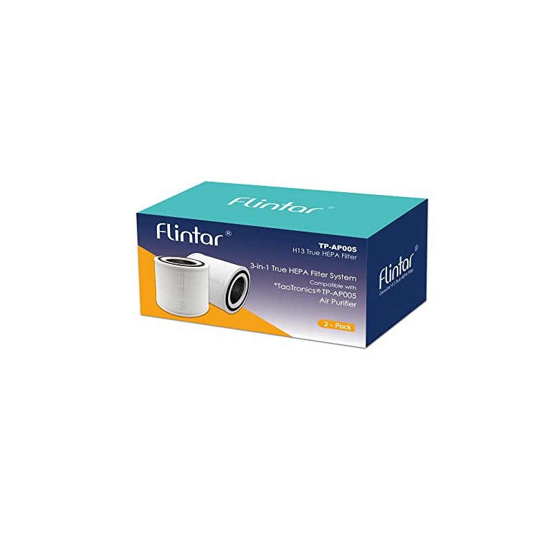Flintar 2-Pack of AP005 H13 True HEPA Replacement Filter, Compatible