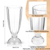 Leumoi 6 Pack 12.6 oz Milkshake Glass Clear Old Fashioned