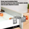 Drawer Front Installation Clamps,2X Fixing Clamp For Cabinets - Adjustable