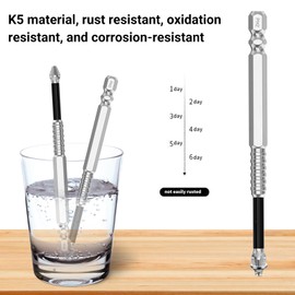 XdealCozyxc 9 Pcs High Magnetic Screwdriver Drill Bit Set, Anti Slip High-Magnetic Drill Bits for 25 50 65 70 75 90 100 120 150mm