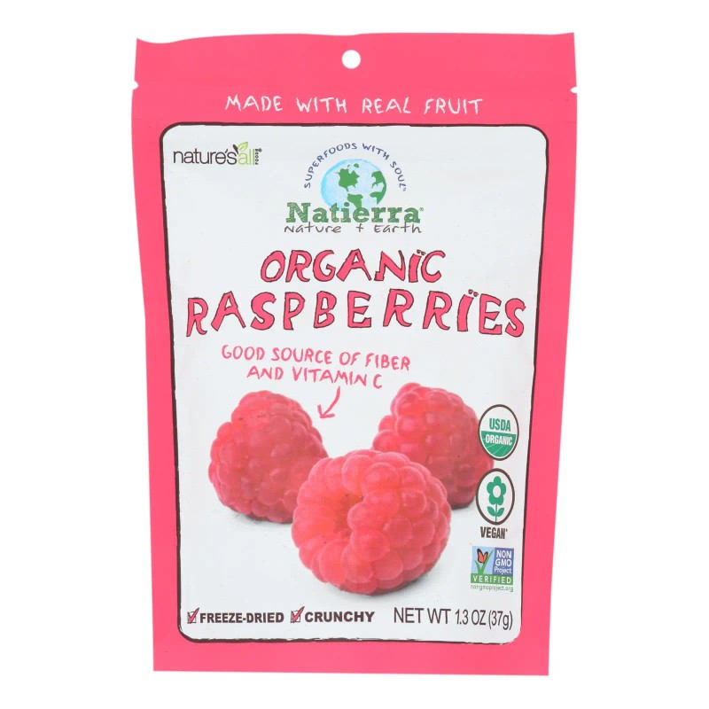 UD_Natierra Case of 12 1.3 oz Freeze Dried Raspberries Fruit