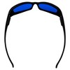 NEW ATTITUDES - Stylish Sunglasses - Blue Lenses, MATTE Black