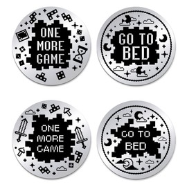 UNICRAFTALE Pack of 2 Funny Destiny Flip Coin Gift for Game Lovers, Double-Sided Decision Maker, Game Coin, Girlfriend, Christmas, Birthday, Women, Men