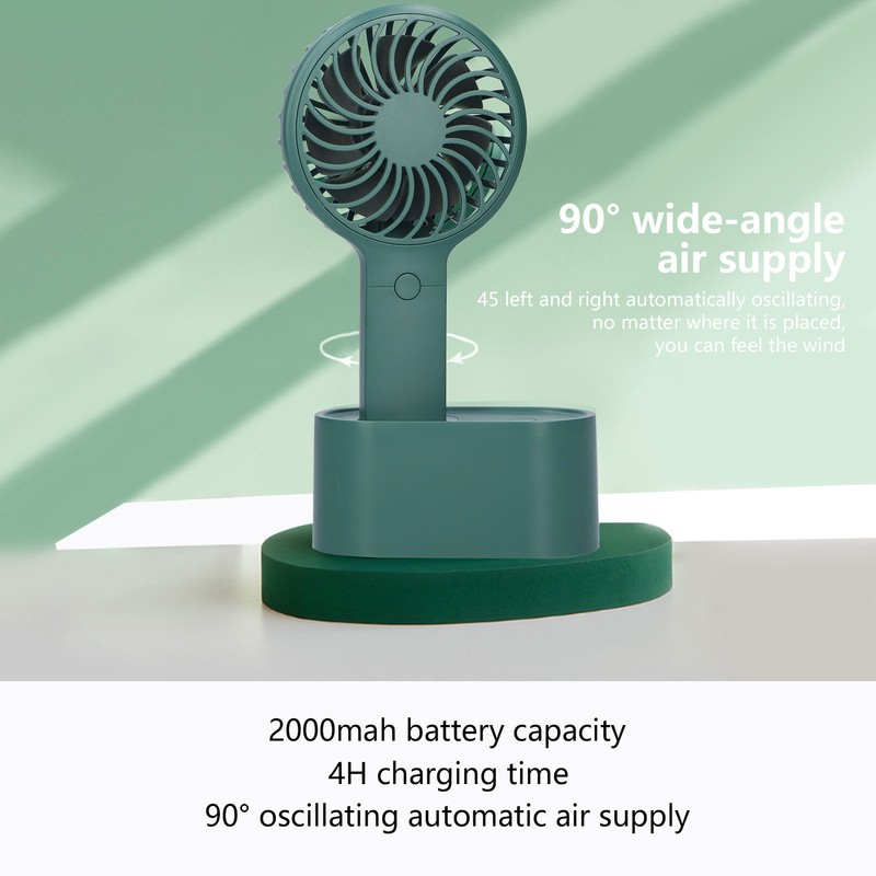 Desktop Fan Portable 90° Oscillating Electric Fan 3 Speed Adjustment