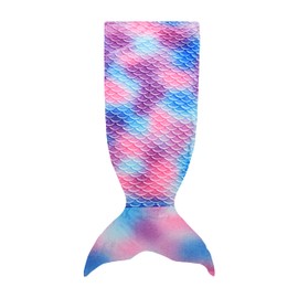 Catalonia Classy Mermaid Tail Blanket, Soft Warm Plush Fleece Sleeping Bag Snuggle Blanket for Teens 155 x 48 cm (61" x 19") Rainbow Ombre, Fish Scale Pattern
