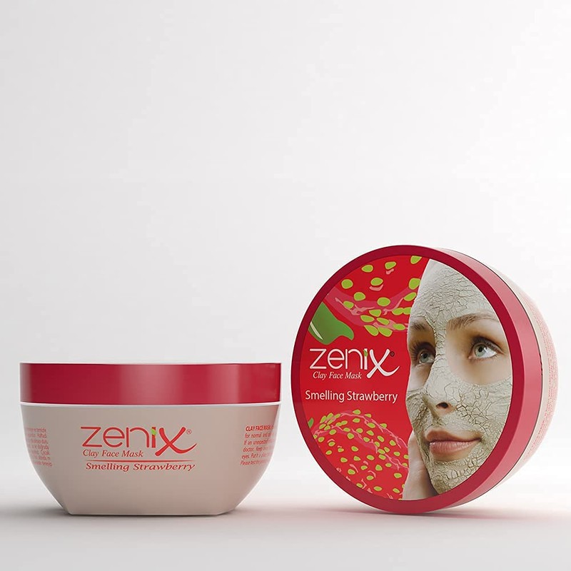 ZENIX Balaclava Face Mask Face Treatment Face with Strawberry