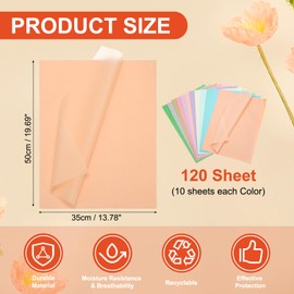 PATIKIL 120 Sheets Colored Tissue Paper Bulk for Gift Bags, 19.7x13.8 12 Assorted Colored Wrapping Paper for Craft Holidays Christmas Birthday Wedding Filler Flower Decor