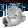 Oumefar 1pc 3/4" Check Valve Stainless Steel Swing Non Return