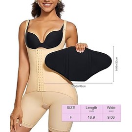 Abdominal Compression Board Flattening Belly AB Board Lumbar Post Surgery Lipo Back Foam Board Postpartum Recovery(Black,1pcs)