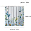FAIRYGATE B8508 Anti-Mould Shower Curtain, Blue Shower Curtain, 180 x