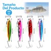 4 Jigs 60g Señuelos Cebo Pesca Lance Largo Láser Mar
