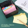 RUCUDIM Coloured Cards, Pocket Labelled Lines Index Box, Flashcard Box